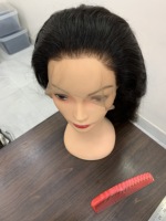 Peluca de cabello humano Natural para mujer, pelo de la India del templo del Sur, Usable, bajo precio, para los países indios