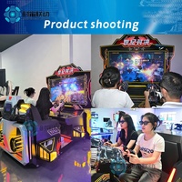 Machine de jeu de tir d'arcade à lunettes 3D Pistolet laser Simulateur de tir à balles pour pistolet de combat intérieur