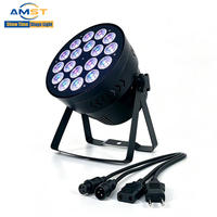 Lampu Par LED RGBW 4IN1 18*10W Kecerahan Tinggi dengan Kontroler DMX 512 untuk Pencahayaan Panggung, Pernikahan, dan Acara Pesta