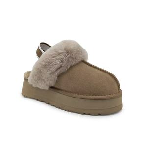 Customized Wholesale Shearling <strong>Sheepskin</strong> for <strong>Slippers</strong> Indoor-Outdoor Winter Warm Flurry Snow <strong>Boots</strong> for Autumn and Winter Seasons - Product Image 3