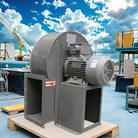 Ventilateur centrifuge industriel 75KW en acier inoxydable sur pied pour collecteur de poussière à turbine à vapeur, moteur AC, OEM/ODM
