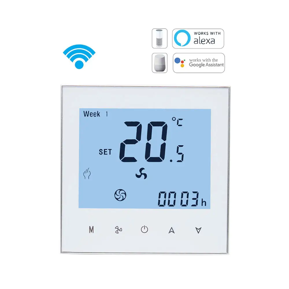 온도 조절기 공장 알렉사 구글 가정 지원을 가진 고품질 풀그릴 똑똑한 방 AC 보온장치