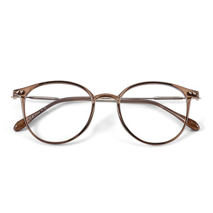 LMA 9531 Retro Blue Light Blocking Glasses Metal Optical Eyewear Ultra Light TR90 <b>Frame</b> Designer Square <b>Eyeglasses</b> Custom Logo - Product Image 5