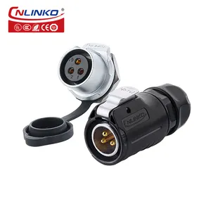 M20 High Current Battery Connector 3 Pin Plastic And Metal IP65 IP67 IP68 Waterproof LED Connector