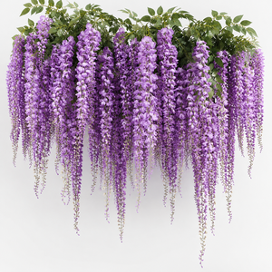 ดอกวิสทีเรียประดิษฐ์แบบแขวนตกแต่งเพดาน ทนทานต่อรังสียูวี เหมาะสำหรับฉากหลังงานแต่งงาน งานอีเว้นท์ และงานปาร์ตี้ - Product Image 2