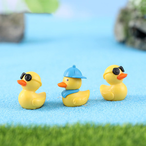 Figuras de Animales de Dibujos Animados en 2 Estilos, Mini Patos Decorativos, Manualidades de Plástico para Jardín, Escritorio, Hogar, Decoración de Bonsáis - Product Image 2