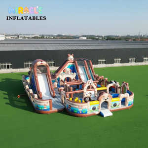 Château gonflable professionnel en PVC pour chiots, grand château de saut avec toboggan pour location événementielle - Product Image 4