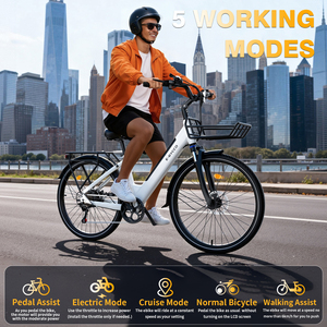 Stock UE Direct Ebycco Nouveau Vélo Électrique Tout-Terrain pour Femmes 28 pouces Moteur Brushless 36V Aluminium Batterie Lithium 15.6Ah pour la Conduite Quotidienne - Product Image 6