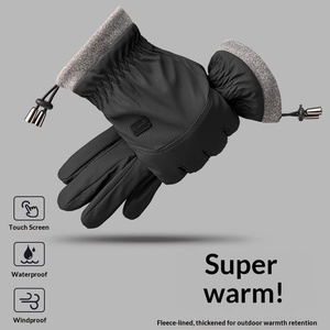 Gants chauds unisexes pour hommes, en Polyester, imperméables, coupe-vent, résistants au froid, antidérapants, pour écran tactile, pour <span class=keywords><strong>vélo</strong></span> <span class=keywords><strong>électrique</strong></span>, automne et hiver - Product Image 5