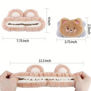 Lindas Bandas de Felpa con Diseño de Oso, Absorbentes de Agua, para Lavar la Cara, Toallas de Spa, Accesorios para el Cuidado de la Piel y Maquillaje, Regalo Ideal para Mujeres y Niñas - Product Image 4