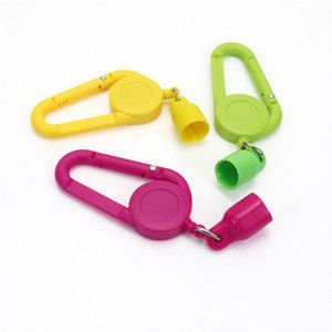 Pocket Size <b>Lighter</b> Smoking Accessories Mini Round Retractable Keychain Holder - Product Image 3