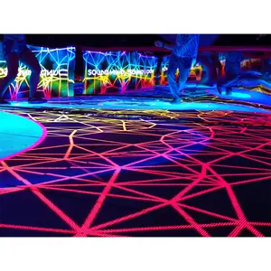 Tela de exibição LED de azulejos de vídeo para pista de dança interativa