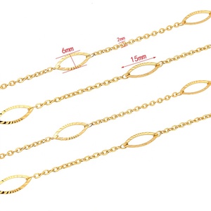 Fornitore di fabbrica all'ingrosso fai da te accessori per la creazione di gioielli fatti a mano di dimensioni personalizzate con clip di carta a catena incrociata catene - Product Image 6