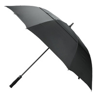 Parapluie droit grand format pour homme, imperméable, double canopée, coupe-vent, personnalisable, idéal pour la publicité commerciale – Offre spéciale