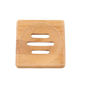 Bathroom Shower Case Tray Holder Bamboo Wooden Soap Dish Soap Box with Drain