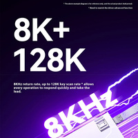 AULA Hero84HE 8K Neon Lightbox 0.01mm Précision Snap Tap SOCD Déclencheur Rapide Clavier de Jeu Interrupteur Magnétique Effet Hall