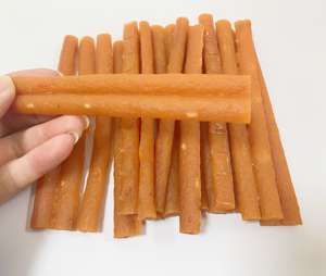 Rebanadas de carne de pollo y pato secadas al aire orgánicas, bocadillos saludables de alta proteína para gatos y perros - Product Image 4