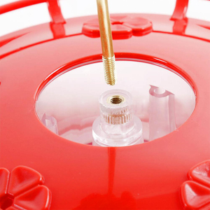 תליית ציפור מזין משושה Hummingbird מתקני האכלה עם וו ייחודי מילוי מערכת תחנות האכלה - Product Image 4