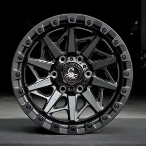 Rines de Acero de 17 Pulgadas, 8.5J, Color Negro, 6*139.7 5*127, Construcción de Aleación, Repuesto/Reparación, Ajuste Universal <span class=keywords><strong>4X4</strong></span> para Jeep - Product Image 2