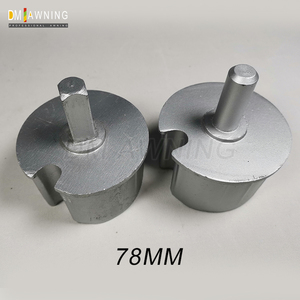 Tappo Terminale per Tenda da Sole, Tappo Terminale Rotondo/Quadrato in Alluminio da 78mm per <span class=keywords><strong>Tende</strong></span> Intelligenti - Vendita all'Ingrosso - Product Image 2