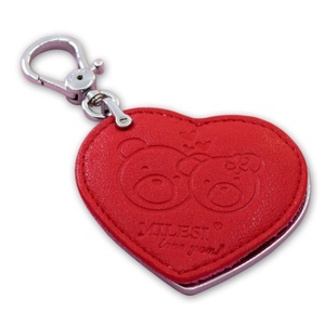 Miroir miniature incassable en forme de cœur avec étui en cuir PU, vente en gros à Shenzhen - Product Image 6