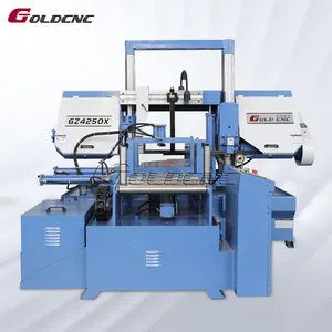 Goldcnc - Máquina de serrar fita de esquadria automática para tubos GZ4250X, promoção por tempo limitado, venda na fábrica