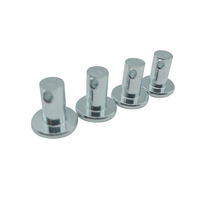 Goupille de positionnement cylindrique en acier inoxydable 304 galvanisé avec tête plate et ronde pour charnière et loquet de porte