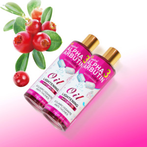 Geranium nho hạt giống Kojic axit ánh sáng dầu Nhà Máy chiết xuất OEM Alpha Arbutin 3 Cộng với tinh dầu nguyên chất 300ml dầu massage cơ thể - Product Image 1