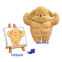Peluche personnalisée super douce - Design brodé - Coussin anti-stress - Personnalisable pour cadeaux ou jouets