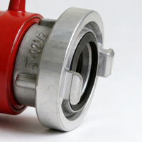 Pembagi Air Aluminium Fleksibel 2 Arah untuk Selang Pemadam Kebakaran, Katup Bola Inlet/Outlet 2.5 inci, Kopling Storz
