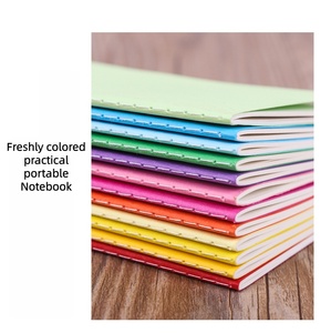 Carnet de notes A6 <span class=keywords><strong>pas</strong></span> <span class=keywords><strong>cher</strong></span> avec couverture en kraft arc-en-ciel, reliure cousue, carnet de notes ligné coloré pour étudiants et enfants en stock - Product Image 4