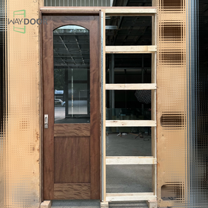 סתוכי משטח מלא מותאם אישית מלא סיים דלת עץ כיס דלת חדר פנימי אלון אורן mahogany פנים הזזה דלת עץ - Product Image 3