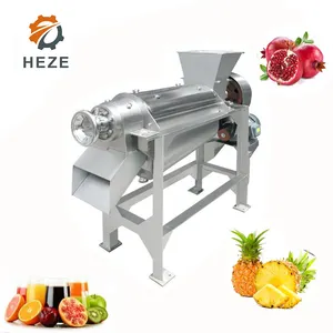 Triturador de parafuso de aço inoxidável, espremedor de suco, laranja, melancia, abacaxi, máquina industrial de suco