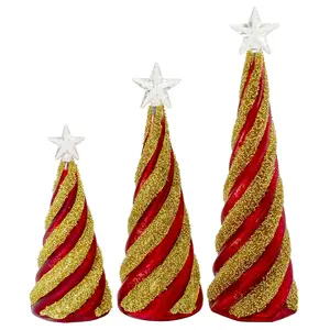 Venda por atacado de enfeites criativos para árvores de Natal em vidro soprado mini decoração ecológica