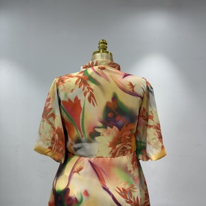 <span class=keywords><strong>Vestido</strong></span> Largo Elegante de Mujer, Estilo Europeo Americano, Cuello Redondo, Retro Francés, Ajustado, Primavera 2026 - Product Image 6