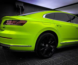 Multi-<strong>Color</strong> 1.52*18m Magic <strong>Fluorescent</strong> Coral Yellow Black Blue Silver Car Vehicle Body <strong>Vinyl</strong> Self-Adhesive Wrap Film Sticker - Product Image 2