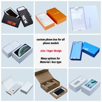 Boîtes écologiques de luxe en carton avec couvercle et base pour emballage de téléphones portables