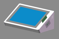 Kiosque de commande automatique Regitech, tablette tactile de 10,1 pouces pour la commande de restauration rapide, écran tactile de bureau, lecteur de code-barres SDK sur pied