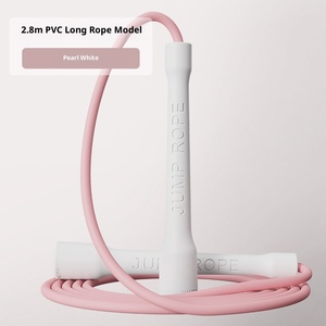 เชือกกระโดดราคาประหยัด ขนาด 5 มม. ทำจาก PVC <span class=keywords><strong>ป</strong></span>รับความยาวได้ พร้อมด้ามจับที่แข็งแรง ทนทาน เชือกกระโดดความเร็วสูง - Product Image 4