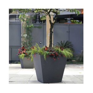 Jardinière extérieure personnalisée en acier Corten, jardinière en métal pour jardin, grande jardinière pour arbres - Product Image 1