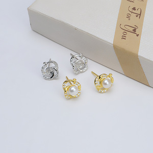 Pendientes de Plata S925 y Perla, Accesorios de Joyería Femenina DIY, Bandeja Vacía y Semiterminada, Juego de 1275 Cabezas - Product Image 4