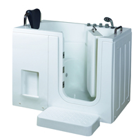 Baignoire Spa à Température Constante Qiansheng Home, Moderne, à Porte Ouverte, pour Personnes Âgées, avec Installation à Tablier, pour Villa, avec Fonction Massage