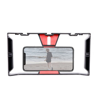 Kit de Réalisation Vidéo Universel pour Smartphone : Cage Stabilisatrice U Rig/Poignée Trépied/Micro, Étui Professionnel de Vlogging pour Enregistrement Vidéo Téléphonique