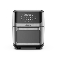 Friteuse à air de grande capacité, four grille-pain avec écran tactile, friteuse à air intelligente avec écran LCD