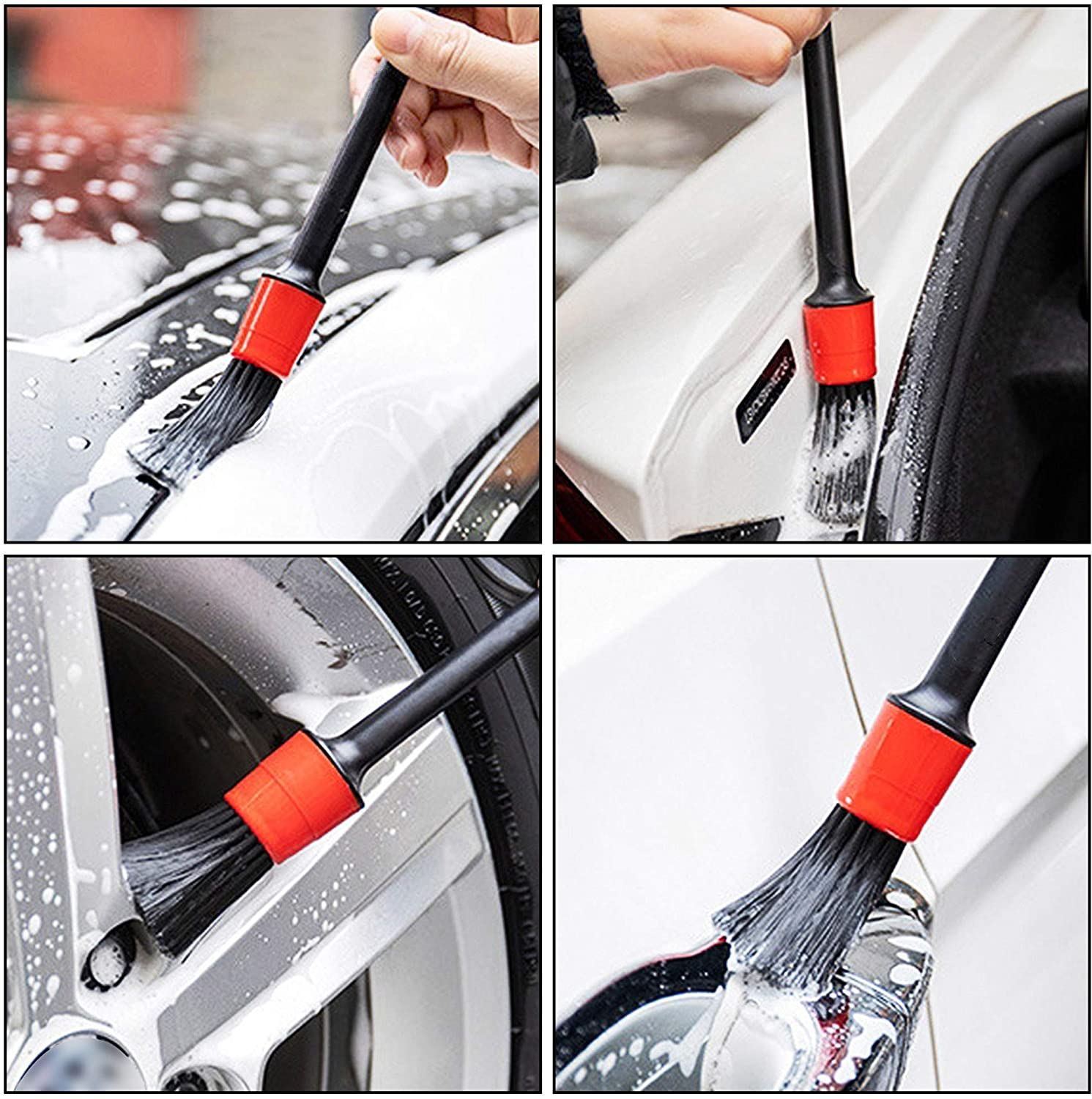 Multifunctional 8 Pcs Foaming Car Wash Brushor Car Detailing Cleaning