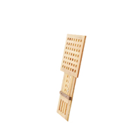 Table pliante portable en bois avec plateau quadrillé, table d'appoint pour patio extérieur, pour la maison et le camping