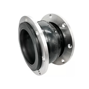 Compensador de fuelle para tuberías de acero inoxidable con brida, junta de expansión flexible de caucho EPDM de bola única para agua DN10-DN500 - Product Image 1