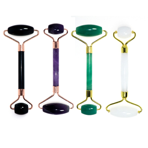 Ensemble de massage facial en quartz certifié ROHS anti-âge et blanchissant, outil de soin de la peau, rouleau de jade pour le visage - Product Image 5