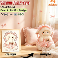 Peluche personnalisée style Lolita, mouton en peluche OEM ODM, adorable poupée agneau en peluche avec robe en dentelle pour décoration intérieure, cadeau, vente en gros
