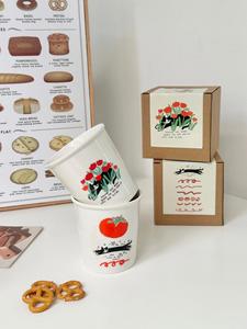 Tazza da <span class=keywords><strong>Caffè</strong></span> in Ceramica <span class=keywords><strong>Senza</strong></span> Manico dal Design Grazioso - Product Image 4